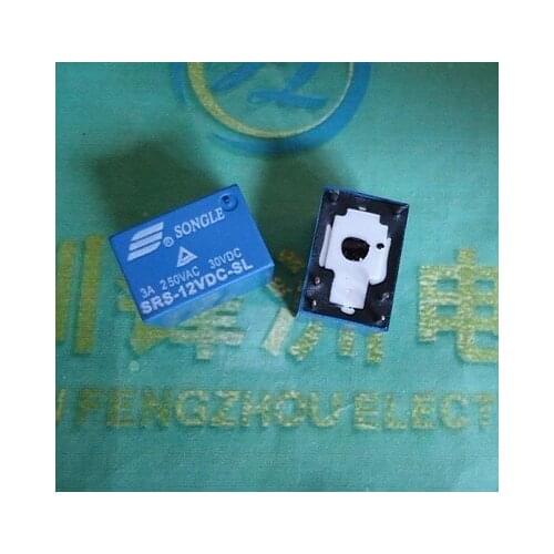 10 pcs SONGLE Power Relay DC 12V 4100 SRS-12VDC-SL relay