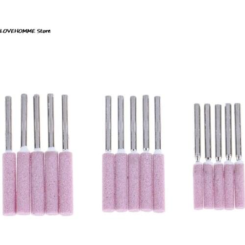 5 Pcs/Set Chainsaw Sharpening Grinding Stone Bits Power Tool Parts Replacement