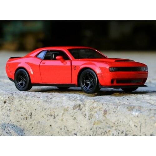 American Spuercar Series Dodge Challenger SRT Demon 1:36 Alloy Car Model Gifts For Children RMZ city Diecasts & Toy Vehicles