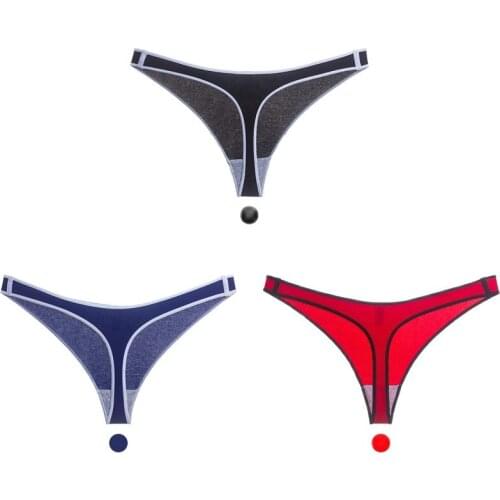 Anermorn G-string Panties Cotton Womens Underwear Sexy Cotton Sports Style Intimate Lingerie Low-rise Seamless Womens Thong