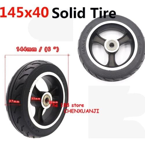 145x40 Fast Wheel Fo Widened Rear Wheel 6 Inch Electric Scooter 145x40 Solid Tire 6x2 Aluminum Wheel Tire