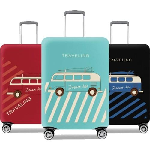 ODBIC Suitcase Elastic Protective Cover Luggage Cover Travel Accessories 18 To 32 Inch Travel Trolley Suitcase Case Dust Cover