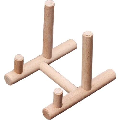 Wooden Tea Tray Cake Holder Stent Table Plate Shelf Photo Frame Rack Shop Counter Display Exhibition Kitchen Organizer