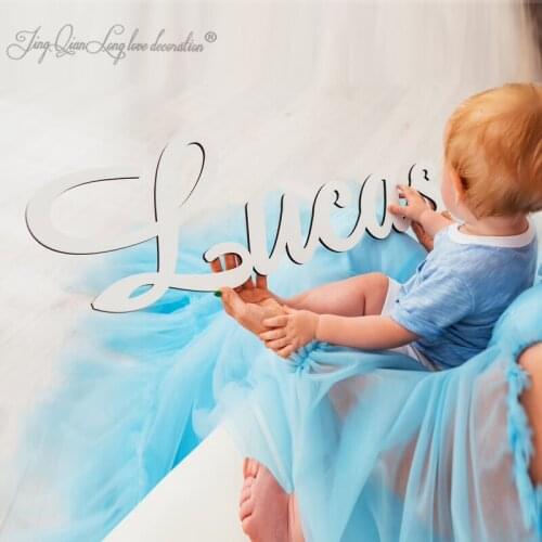 Wooden Name Sign for Nursery Baby Wall Decor Childrens Room Personalised Birthday Wedding name Backdrop Sign