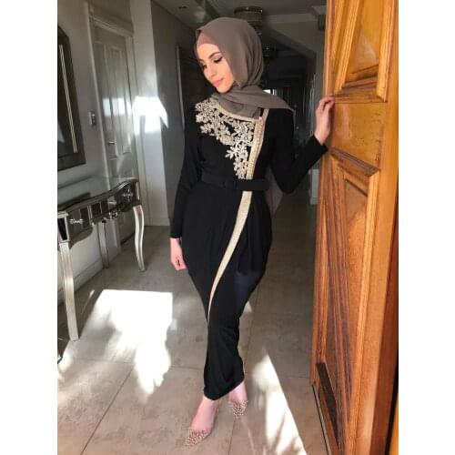 Eid Turkey Muslim Dress Women Beading Abaya Dubai Islam Clothing Abayas Vestidos Robe Longue Vetement Femme Musulman De Mode