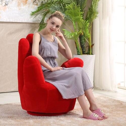 Creative Palm Sofa Bedroom Sofa Single Leisure Balcony Chair Finger Sofa Lazy Sofa Rotatable Outdoor Furniture Living Room