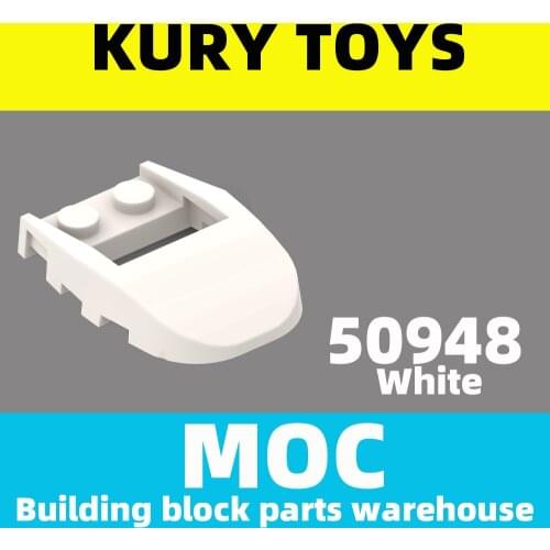 Kury Toys DIY MOC For 50948 Building block parts For Wedge 4 x 3 Cut Back with Cutout, 2 Studs