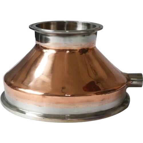 8"x4" Tri clamp Copper Reducer Red Copper, Distillation, Moonshine still bubble plate alcohol still distiller