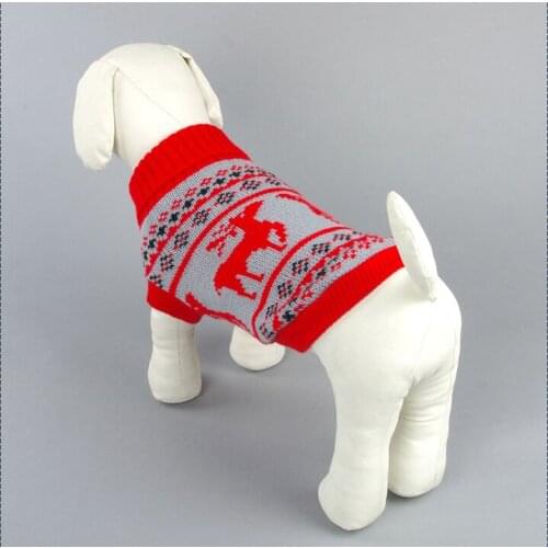 Printed Dog Clothes Soft Pet Cat Sweater for Small Medium Dogs Christmas Costume Chihuahua Clothes Puppy Hoodie Clothing 12y48S2