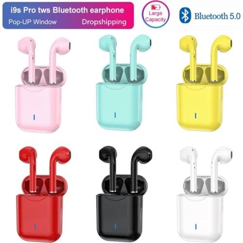 Original i9s TWS Wireless Bluetooth Earphone Sports Earbuds HiFi Headset With Charging Box For iPhone Android Xiaomi Smartphones