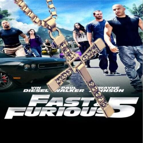 12 Piece /lot speed with passion 7 same necklace Van Dicer speed 7 Necklace Toledo cross couple necklace