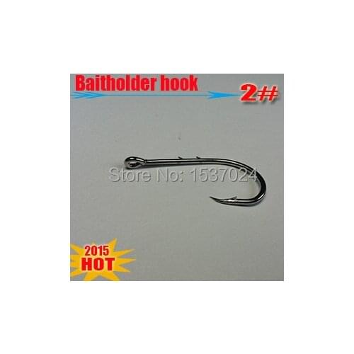 2015hot fishing hooks baitholder hook size2# length:28mm high carbon steel quantily:100pcs/lot