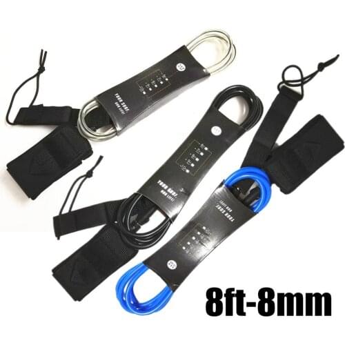 1pc Surfboards Leash 8ft 8mm Length Sports Surfboard Leash Surf Leash Laisse Surf water sport