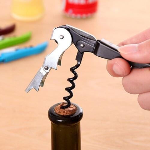 Stainless Steel Cork Screw Corkscrew MultiFunction Wine Cap Opener OK Beer Cap Bottle Opener Kitchen Bar Tools Accessories
