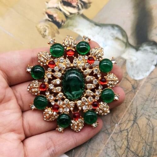 Advanced Gorgeous Brooches Classic Large Vintage Rhinestones Luxurious Jewelry