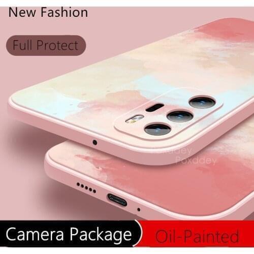 Luxury Art Painting Phone Case For Oneplus 8T 9R 9 Pro Soft Silicone Shockproof Cover Coque for oneplus 9 pro
