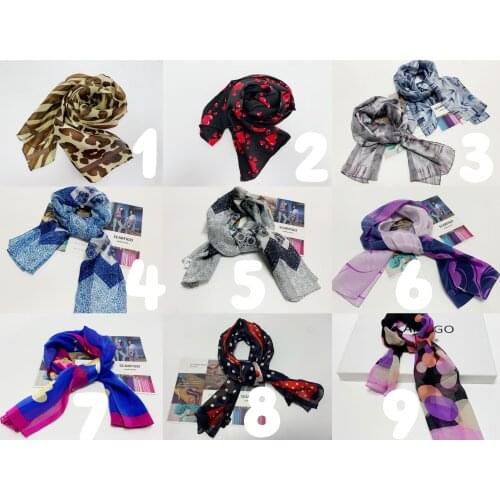 SCARFIGO 2021 New Long Large Pure Silk Great Quality Foulard Bandana Women Lady Shawls Warp Neck Scarves Hijab