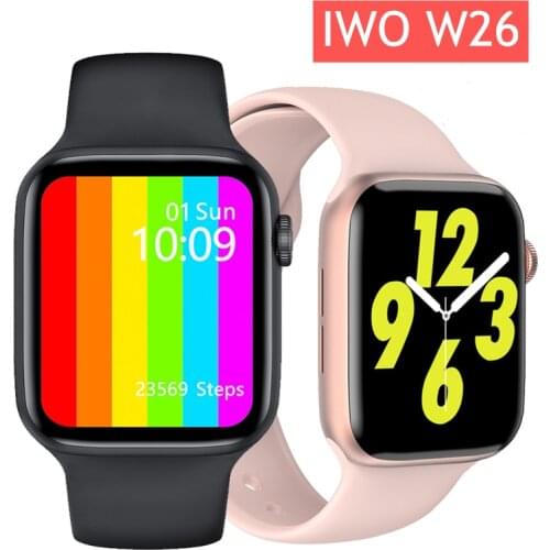 IWO W26 44mm Smart Watch Men Women Waterproof Smartwatch Bluetooth Call ECG Heart Rate Monitor Fitness Tracker Watches IWO W26