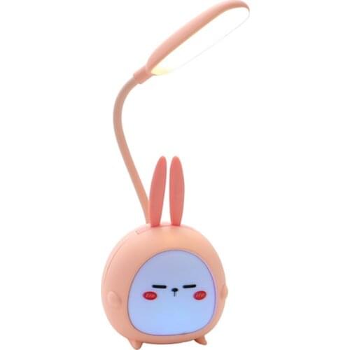 LED Desk Lamp Eye Protection Table Lamp USB with Charging Cartoon Study Light for Bedroom Foldable Table Lamp Night Light