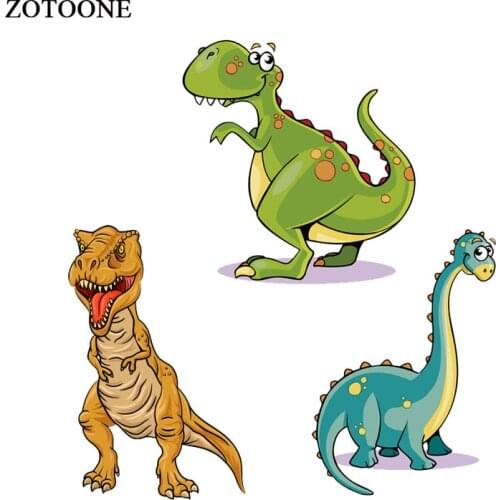 ZOTOONE Iron on Cute Animal Dinosaur Patch for Clothing Heat Transfers Applications T-shirt Heat Transfers Appliques Stickers E
