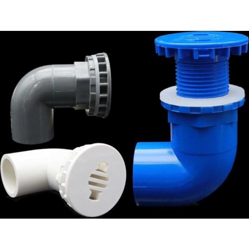 Inner Dia. 20/25mm 90 Degree Fish Tank Elbow Drainage Joint Aquarium Glass Water Tank Drain Connector Drain Pipes Connectors