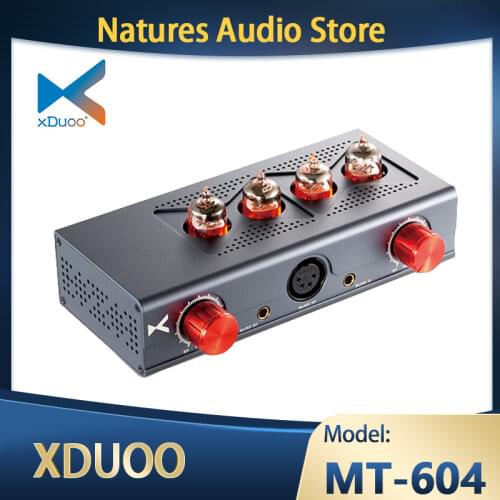 XDUOO MT-604 Balanced Tube Headphone Amplifier 6J1 Pre amp XLR/4.4MM Balanced Input/Output Tube+Transistor MT604 Hybrid Amp