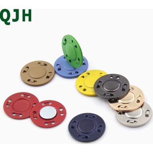 1pcs 20mm hidden metal magnetic button magnet fastener DIY hand sewing round button coat pocket clothing accessories