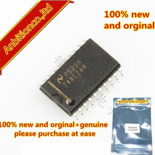 10pcs 100% new and orginal 74AC244SCX SN74AC244DWR 74AC244 SOP7.2MM Octal Buffer/Line Driver with 3-STATE Outputs in stock