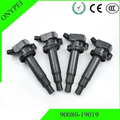 4x 90080-19019 90919-02239 90919-T2002 Ignition Coil For Toyota Celica Corolla Matrix 1.8 Rav4 Yaris MR2 90919 02239 9008019019