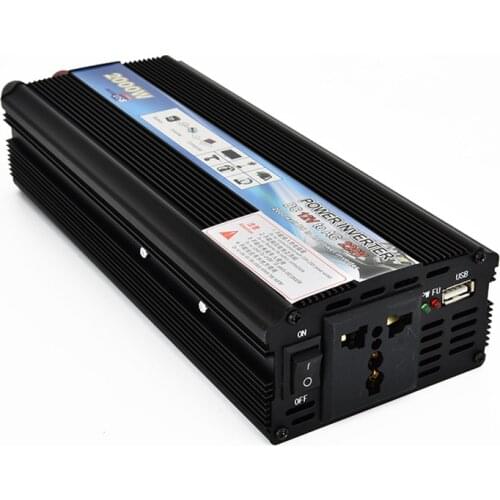 Car Inverter 12v 220v 2000W Power Inverter DC To AC 12V To 220V Car Voltage Converter with USB Car Charger for iPhone 6 7 8 X XR