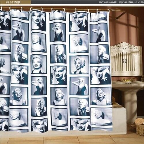 Hot sale WaterProof bath Curtain Square Pattern Home decor Bathroom Shower Curtain PEVA fabric shower curtain