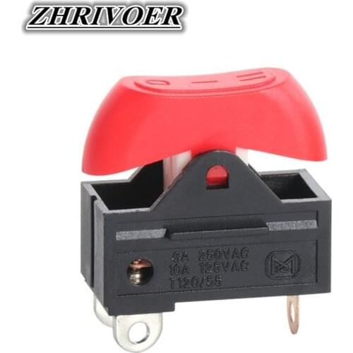 1Pcs KCD15-103/T Hair Dryer Switch Rocker Switch 3 Position ON-OFF-ON Boat Switch