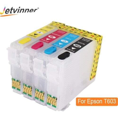 T603 603XL Refillable Ink Cartridge For Epson XP-2100 XP-2105 XP-3100 XP-3105 XP-4100 XP-4105 WF-2810 WF-2830 For Europe Printer