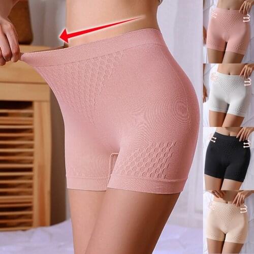 New Women Safety Shorts Pants Seamless Nylon High Waist Panties Seamless Boyshorts Pants Girls Slimming Underwear Lingerie