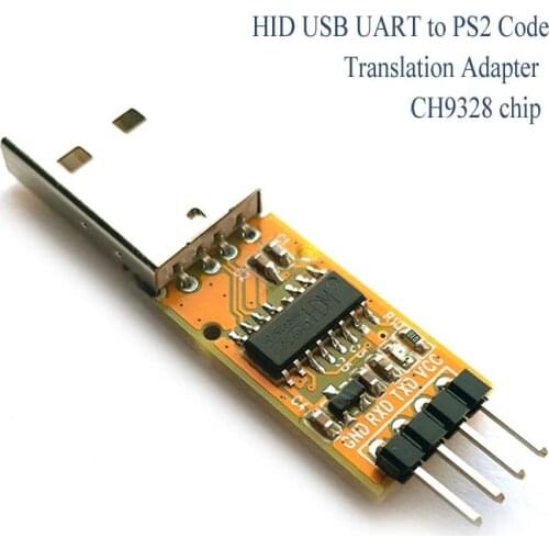 New arrival ch9328 usb uart serial to ukb hid ps2 scan code translation adapter hardware pcba