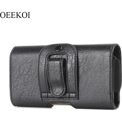 OEEKOI Stone Pattern PU Leather Waist Belt Clip Pocket Pouch Phone Holster Case for Plum Pilot Plus 5.5 inch