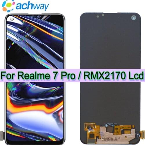 Original AMOLED Screen For OPPO Realme 7 Pro Lcd Display+Touch Screen Replacement Touch For Realme 7 Pro LCD RMX2170 LCD Display