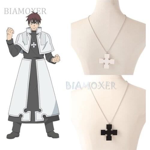 2 colors Fulham Karim Rekka Hoshimiya Necklace Anime Enn Enn No Shouboutai Fire Force Cosplay Prop