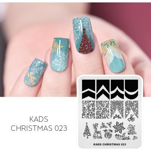 Christmas Nail Art Stamping Plate Flower Pattern Design Snowflake Snowman Image Nail Art Stamp Template for Nail DIY Decoration