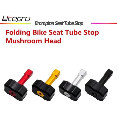 Folding Bike Seatpost Stopper Seat Tube Hammer Parking Disc Stop For Brompton Bicycle Seatpost Clamp BMX Accessories