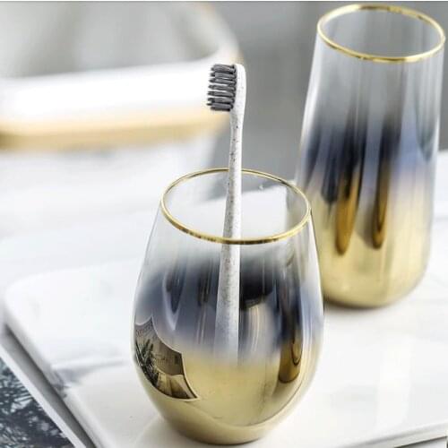 Star glass mouthwash cup set mouthwash cup couple cup jar water cup creative toothbrush cup