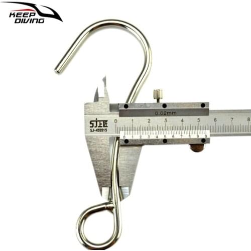 1 Piece 316 Stainless Steel Reef Single Hooks Scuba Diving Hook Underwater Sport Single Perfecta Reef Free Dive