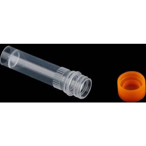 10Pcs 1.5ML 10ML Cryovial Plastic Sample Small Bottle Vial Storage Vial Storage Container Test Tube for Lab