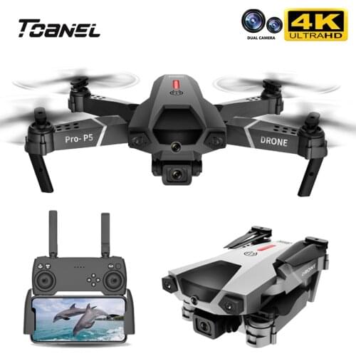 2021 New P5 Drone 4K Dual Camera Professional Aerial Photography Infrared Obstacle Avoidance Quadcopter RC Helicopter Toy