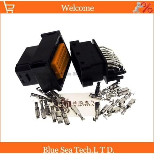 24 Pin/way male&female car oil-modified gas computer board CNG connector,Auto ECU plug for VW Audi BMW Toyota etc