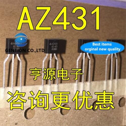 50Pcs AZ431 AZ431AZ-ATRE1 AZ431AZ-AE1 TO-92 Adjustable precision parallel connection in stock 100% new and original