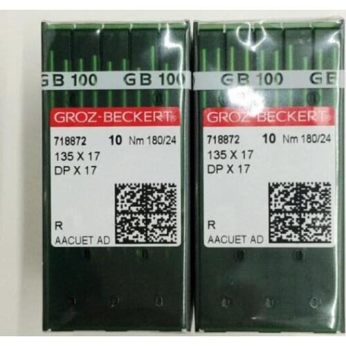 500 pcs wholesale Genuine Groz Beckert 135x17 DPX17 DP X 17 sewing needles offered by Yiwu Prague company store 736750