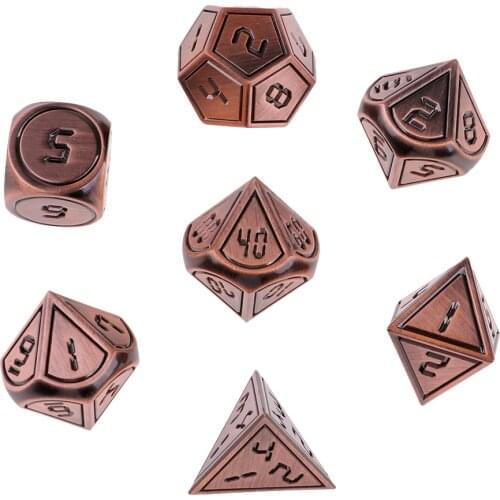 7Pcs Multi Sided Dices set of D4 D6 D8 D10 D12 D20 Dungeons D&D RPG MTG Game Dices Parties Board Game Dices