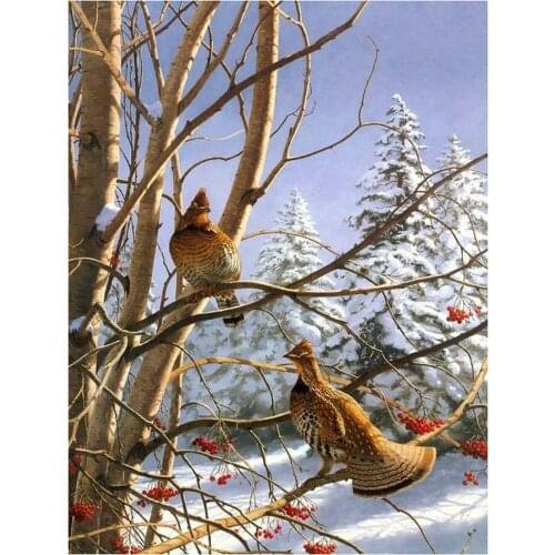 5D Diamond embroidery stickers diy diamond painting cross stitch pheasant full square drill resin rhinestone mosaic pattern