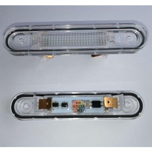 2 Pcs White LED License Plate Light Fit for W124 W201/202 Models F19A